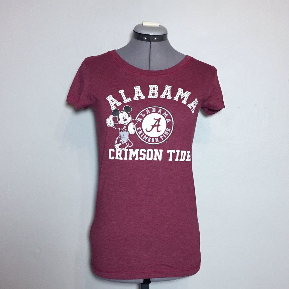 Disney Crimson Tide Mickey Mouse Tee - Red